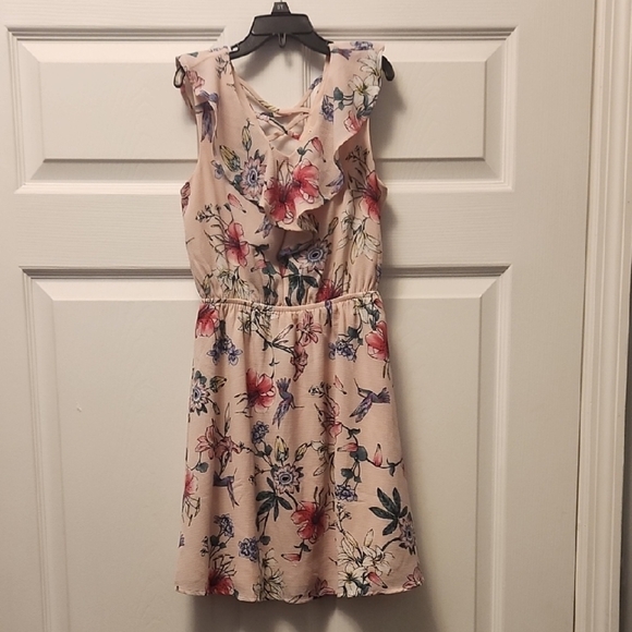 Monteau Floral Ruffle Sleeveless Dress Size 10 - Picture 1 of 6